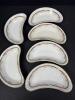 Twelve Crescent Bone Dishes with Scalloped Edges - 3