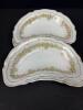Twelve Crescent Bone Dishes with Scalloped Edges - 7