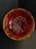 Amberina Pressed Glass Bowl with Footed Base - 2