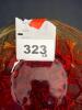 Amberina Pressed Glass Bowl with Footed Base - 7