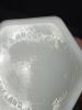 Five Milk Glass Vases in Diamond Pattern, Brody Co. Cleveland - 7