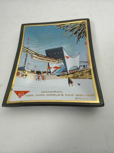 New York World's Fair Monorail Glass Tray AMF 1964&ndash;1965