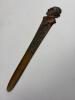 Bronze Emerson Letter Opener with Portrait Bust