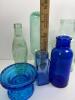 Green Glass and Cobalt Blue Lot - 29