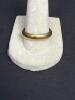 14K Gold Band Ring, Halo Marked/5.7G