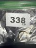 14K Gold Band Ring, Halo Marked/5.7G - 7