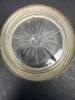 Silverplate Bud Vase and Glass Coaster, Empire-Style - 2
