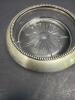 Silverplate Bud Vase and Glass Coaster, Empire-Style - 3