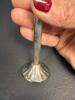 Silverplate Bud Vase and Glass Coaster, Empire-Style - 6