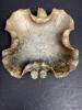 Carved Stone Leaf-Form Bowl with Lotus Pod Decoration - 4