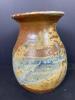 Studio Art Pottery Vase With Earth-Tone Glazes - 3