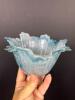 Murano-Style Blue Swirl Glass Bowl by Antonio Tammaro