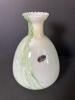Murano Art Glass Vase With Green Swirl Decoration