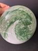 Murano Art Glass Vase With Green Swirl Decoration - 7