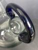 Hand-Blown Glass Lab Flask With Blue Handle - 3