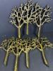 Syroco Tree Motif Gold Toned Wall Hooks