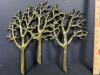 Syroco Tree Motif Gold Toned Wall Hooks - 2
