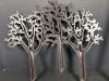 Syroco Tree Motif Gold Toned Wall Hooks - 3