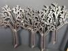 Syroco Tree Motif Gold Toned Wall Hooks - 6