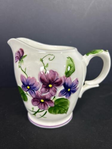 Lefton Sweet Violets Porcelain Creamer