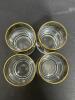 Bohemia Crystalex Gold Floral-Band Shot Glasses - 5