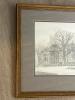 Framed Architectural Pencil Drawing Signed Mark R. Atkinson - 16.5"x22.5" - 4