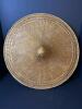 Woven Straw Conical Hat With Chin Strap