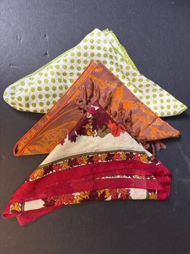 Assorted Vintage Scarves Including Jocelyne Mauge Canada