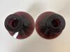 Pair of Amethyst Glass Candleholders - 5