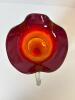 Hand-Blown Art Glass Pitcher in Amberina-Style - 3