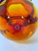 Hand-Blown Art Glass Pitcher in Amberina-Style - 4