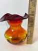 Hand-Blown Art Glass Pitcher in Amberina-Style - 5