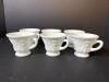 Milk Glass Grape-Relief Footed Cups