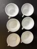 Milk Glass Grape-Relief Footed Cups - 2