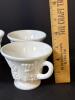 Milk Glass Grape-Relief Footed Cups - 3
