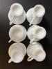 Milk Glass Grape-Relief Footed Cups - 5