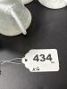 Milk Glass Grape-Relief Footed Cups - 6