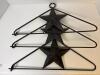 Metal Primitive-Style Wall Hangers with Star Motif - 2