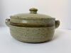Stoneware Ceramic Bundt-Form Casserole Dish With Lid
