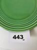 Edwin M. Knowles Yorktown Shape Green Plates - 4