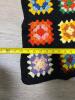 Multicolor Hand-Crocheted Granny Square Afghan Blanket - 3