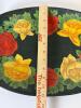 Hand-Painted Metal Serving Tray With Floral Motif - 2