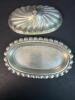 Silver Plated Covered Butter Dish with Glass Insert - 4