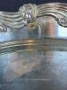 Ornate Silver on Copper Oval Serving Tray - 3
