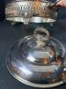 Fire-King Anchor Hocking Glass Casserole With Silverplate Holder - 3