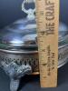 Fire-King Anchor Hocking Glass Casserole With Silverplate Holder - 8