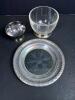Silver Plate and Glass Bowl Dish Assortment - 2