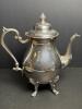 Silver on Copper Coffee Pot with Ornate Tray, Rococo-Style - 10