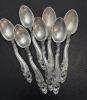 Gorham Sterling Silver Flatware in Ornate Scroll Pattern - 13