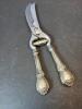 Sterling Handled Carving Tools and Poultry Shears with Ornate Design - 2